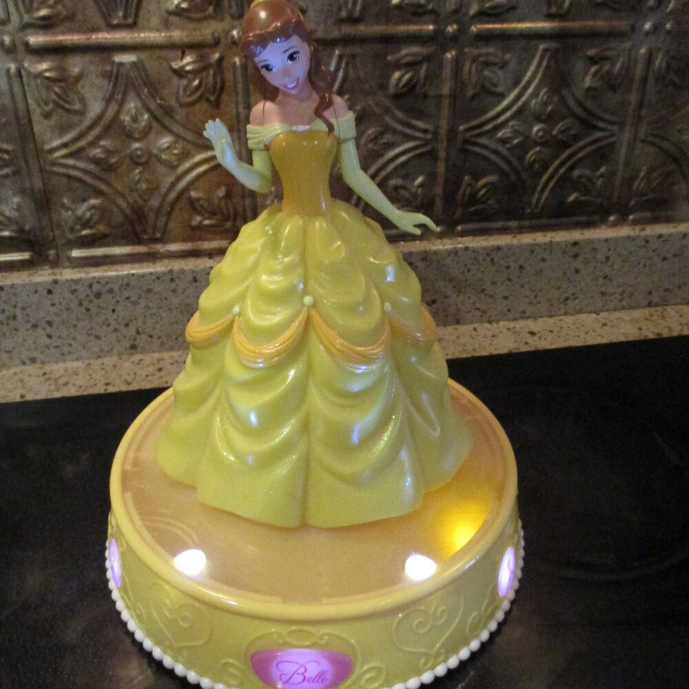 Disney Princess Light and Sound Musical Bank with Lights~Belle~ RARE